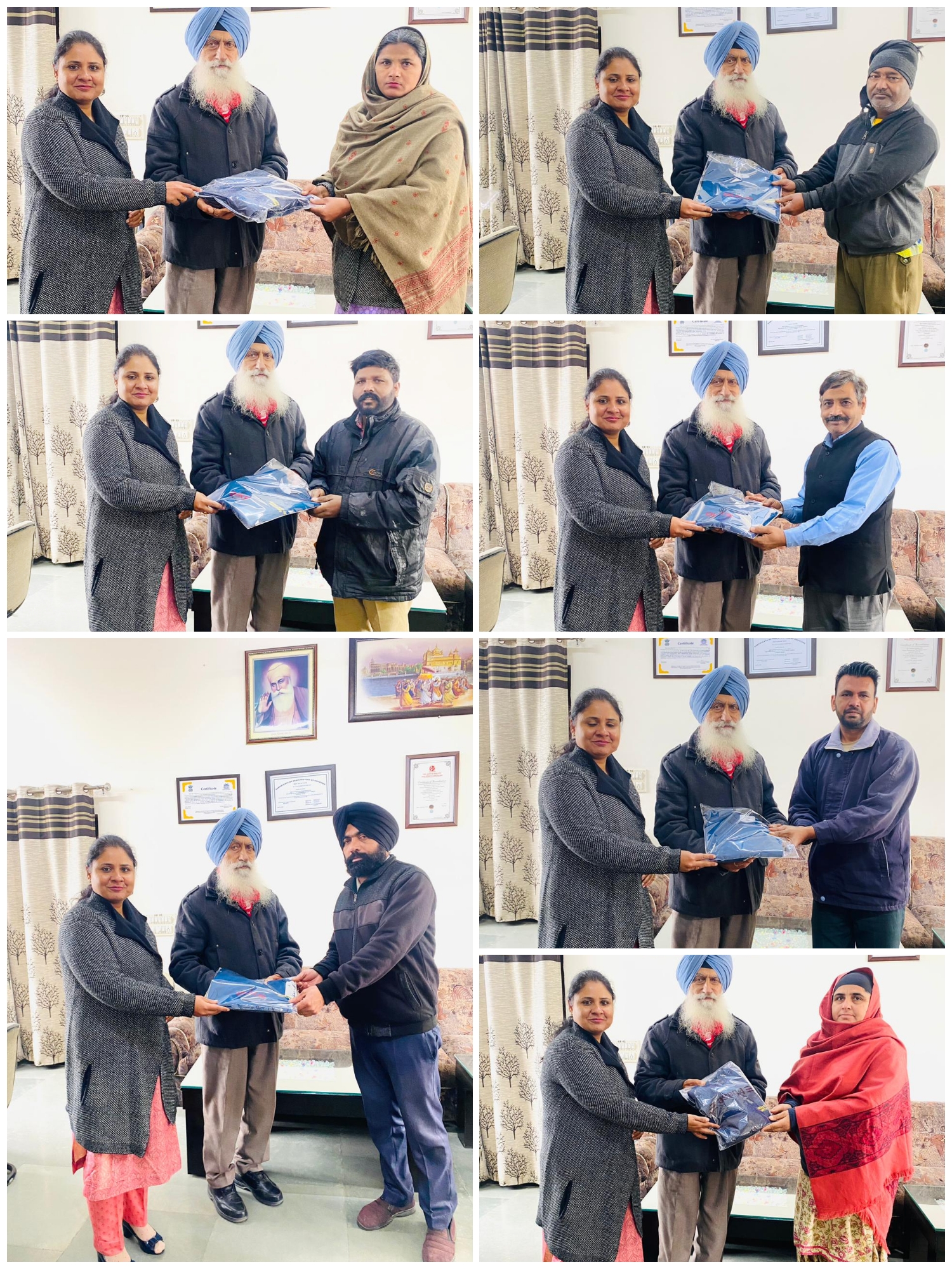 Distribution of Sweaters to Class IV employees  as a Welfare Measure