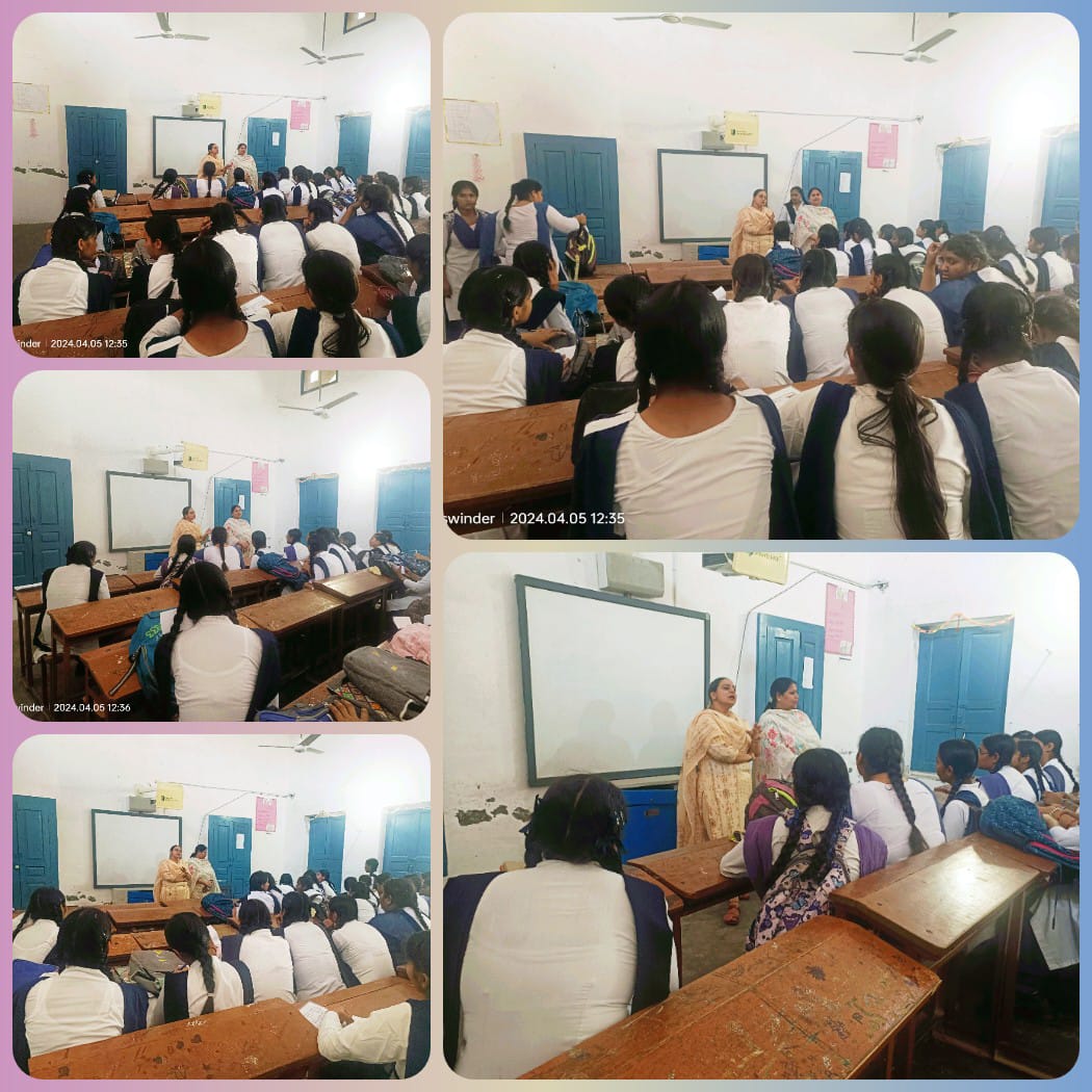 Glimpse of the Career counselling session organised by G. H. G. Institute of Law at Sikh Girls Senior Secondary School, Sidhwan Khurd  on 05-04-2024